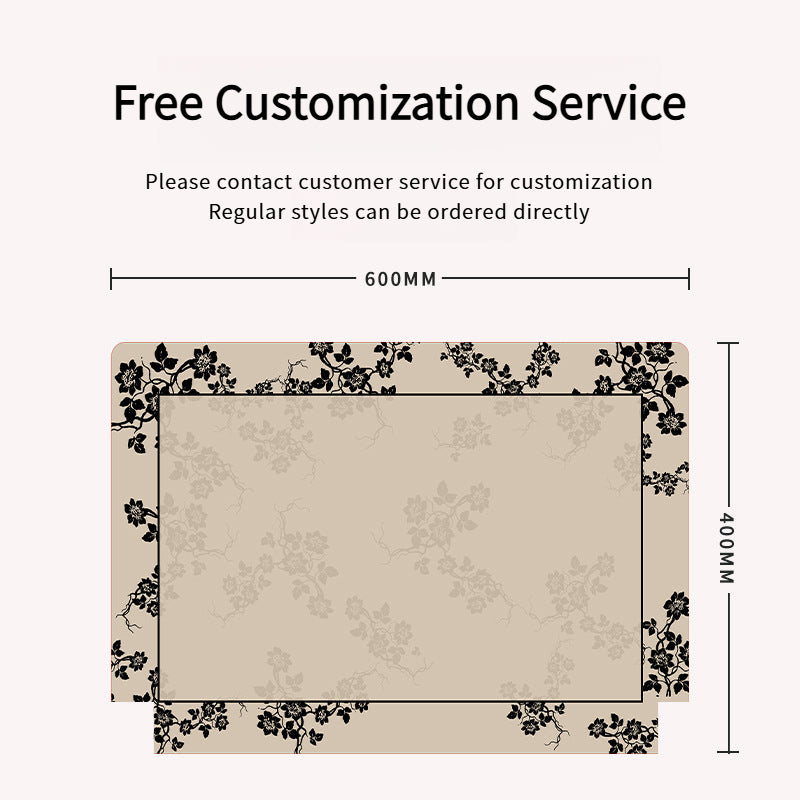 Large Silica Bath Mat – Absorbent & Non-Slip Bathroom Rug