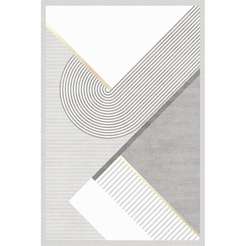 Plush Modern Area Rug – Non-Slip Carpet for Living Room & Bedroom