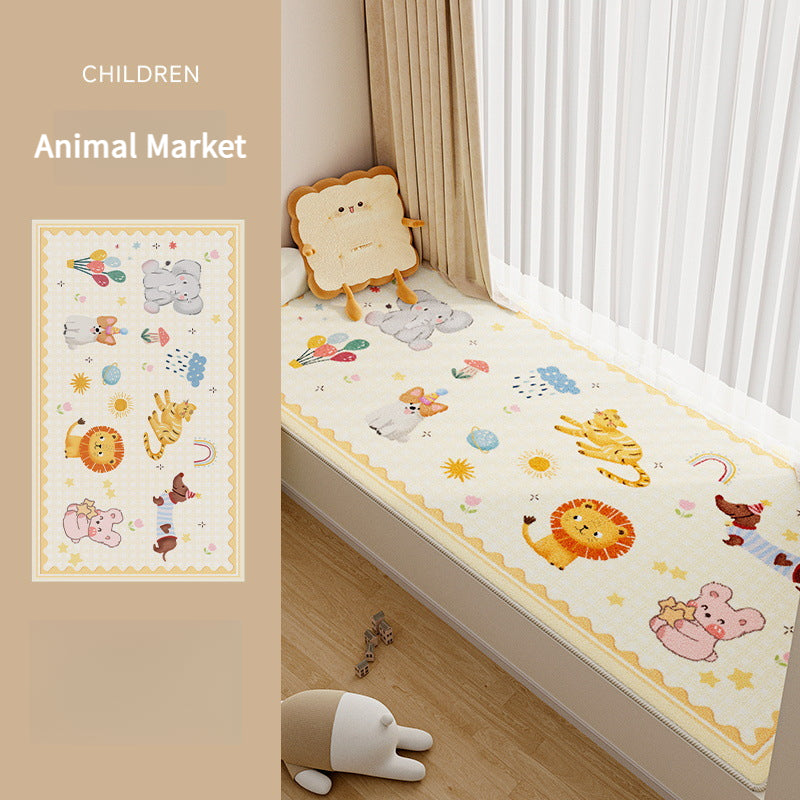Cartoon Bay Window Cushion – 2025 New Style, Machine-Washable