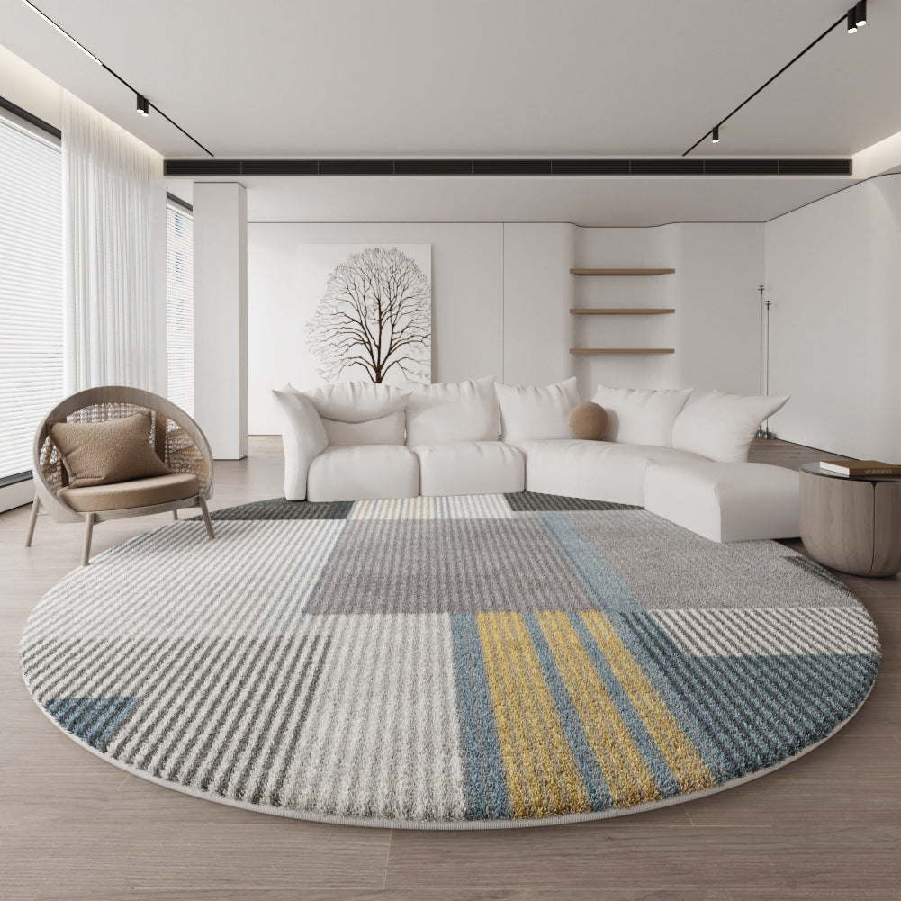 Luxury Round Rug – Minimalist Sofa, Bedroom & Office Mat