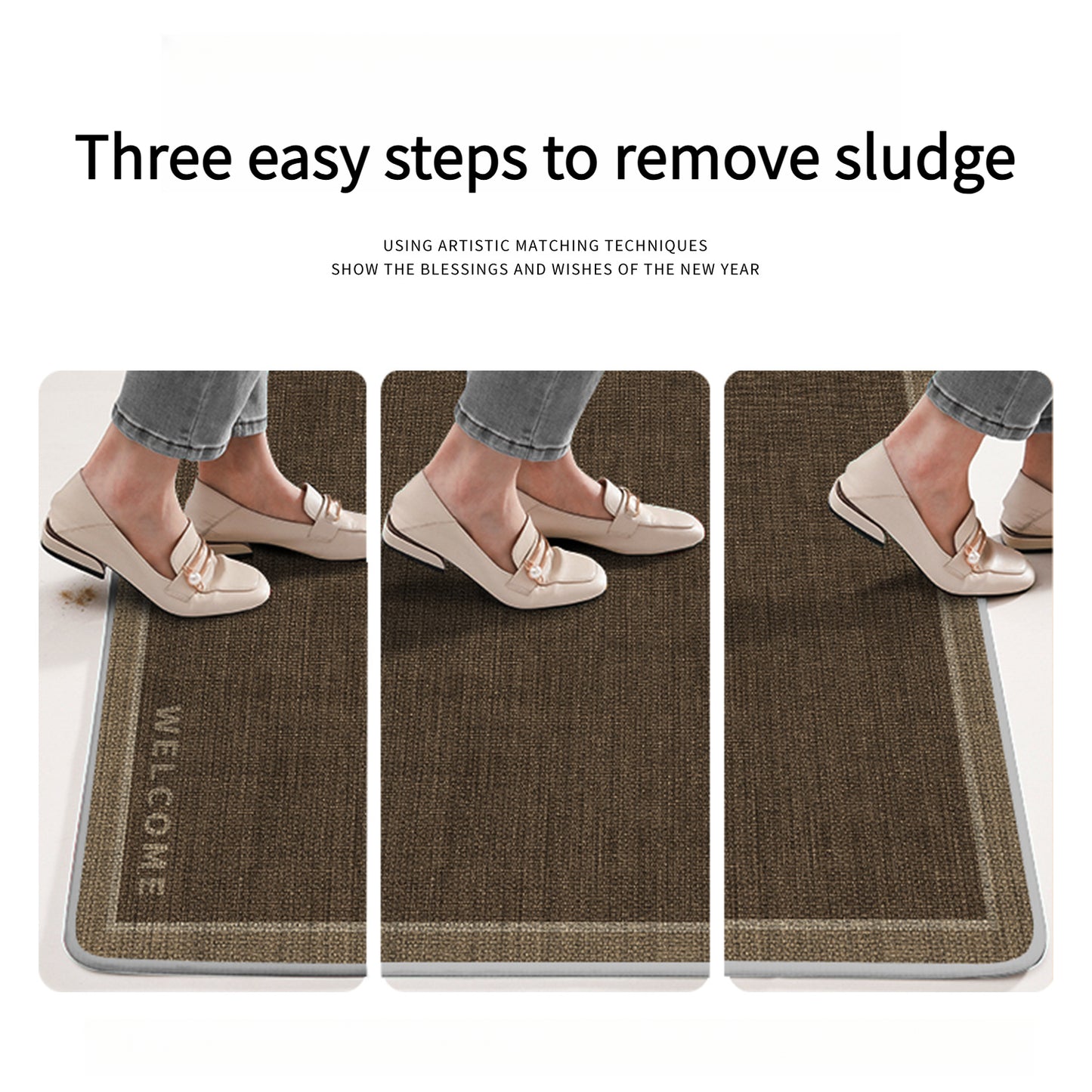 Luxury Entrance Door Mat – Anti-Slip & Dirt-Resistant Rug for Home & Villa