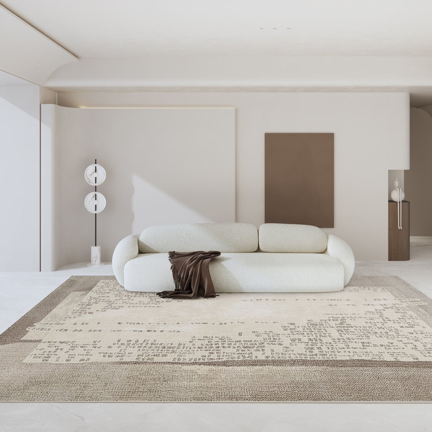 Cream Nordic Rug – Minimalist, Luxe, Wabi-Sabi Inspired
