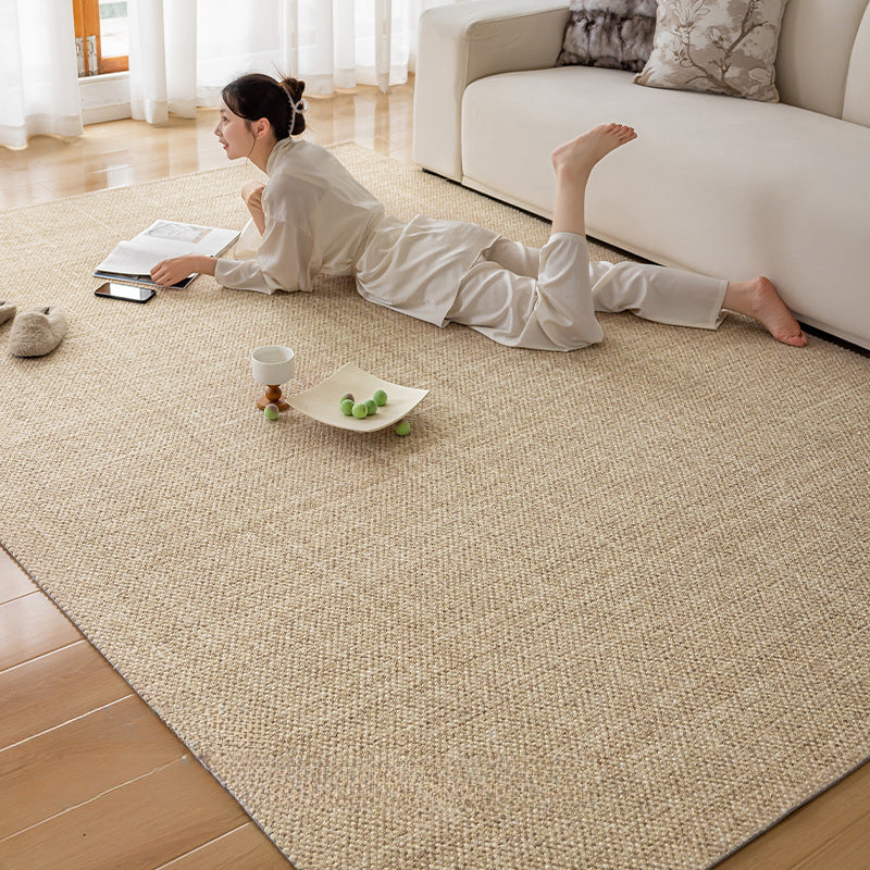 Wool Solid Color Rug – Luxe, Stain-Resistant, Wabi-Sabi Inspired