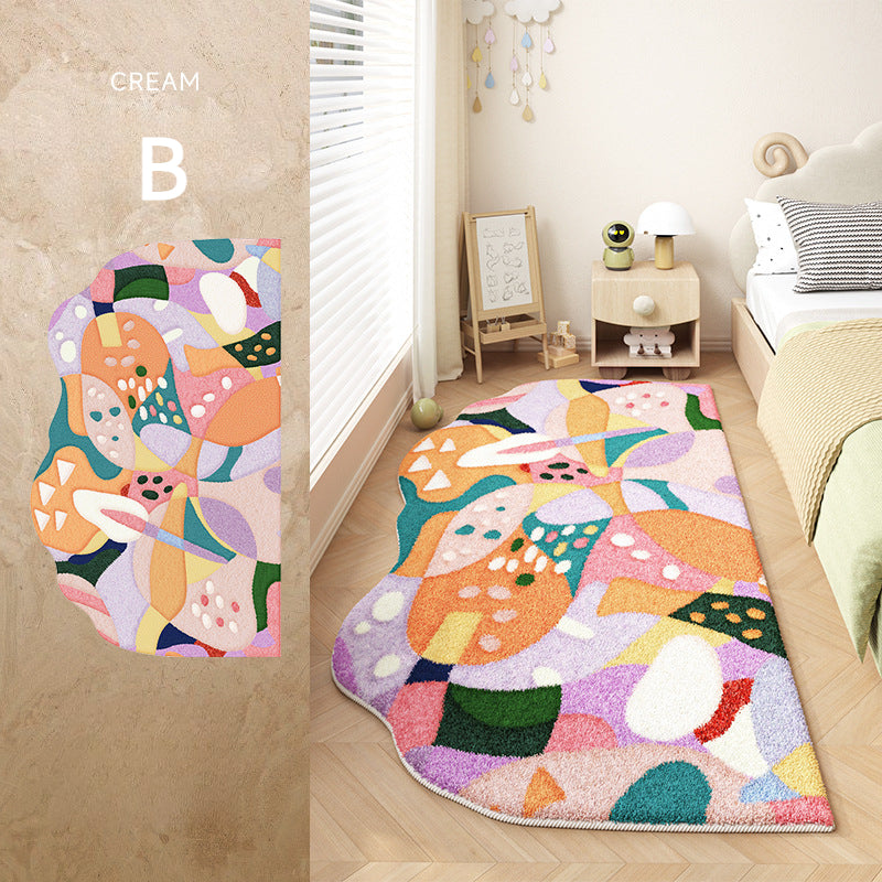 Moss-Inspired Rug – Unique Shape, Plush, Stain-Resistant