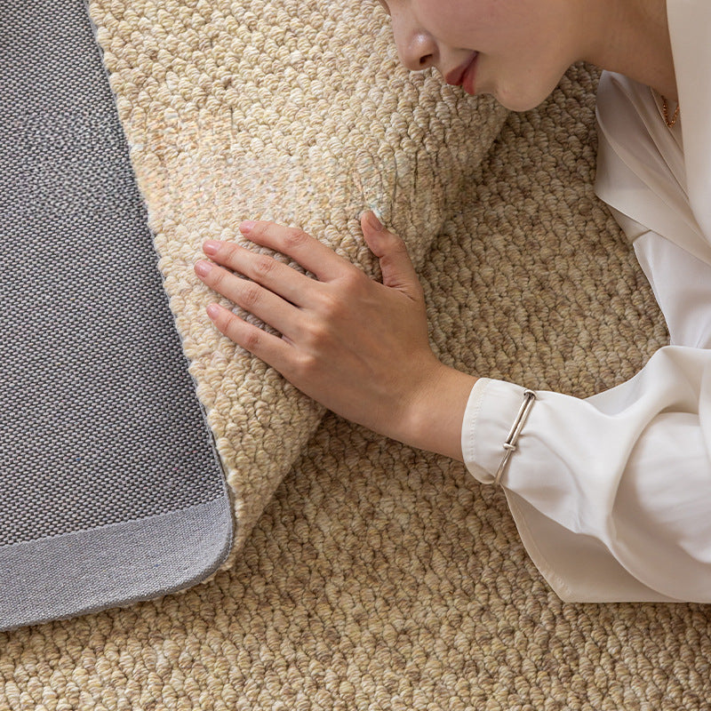 Wool Solid Color Rug – Luxe, Stain-Resistant, Wabi-Sabi Inspired