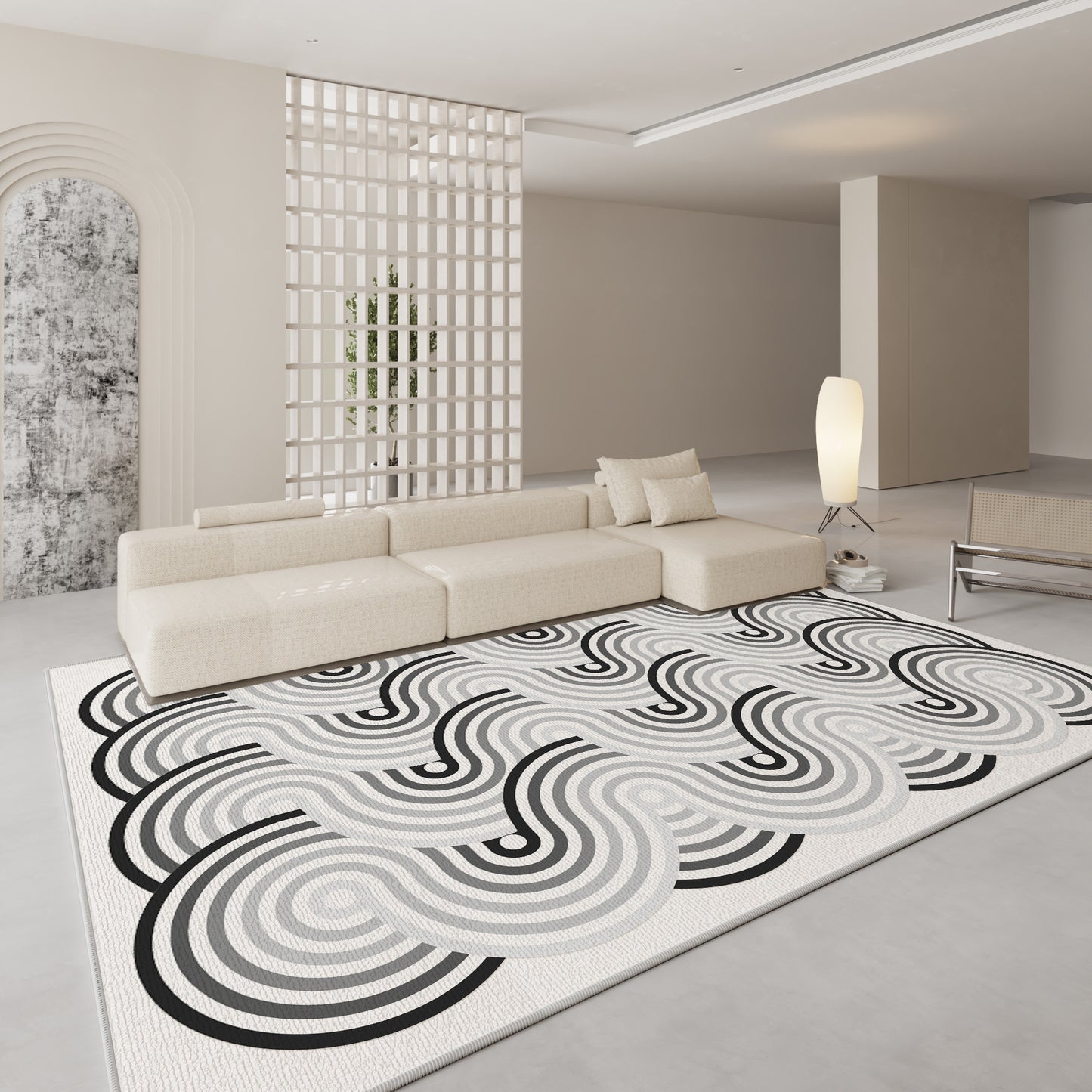 Cream-Style Back-Soft Living Room & Bedroom Carpet