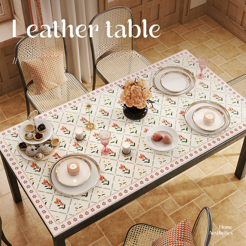 American Leather Table Mat – Waterproof & Oil-Proof Dining Cover