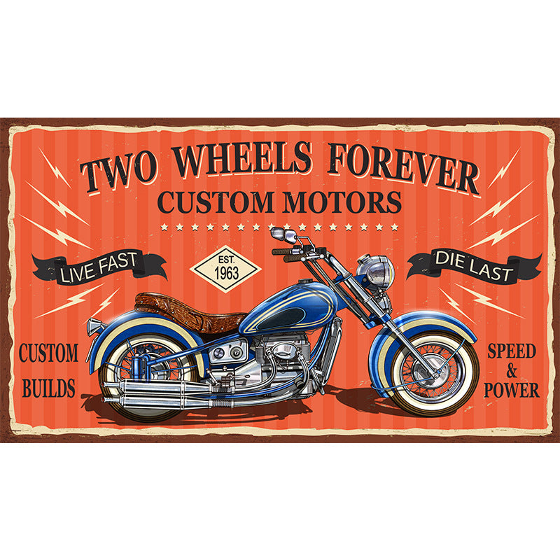 Industrial Style Rug – Vintage American Living Room & Garage Carpet