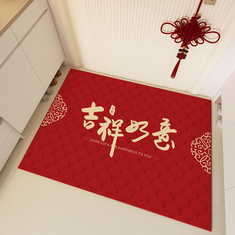 Entryway Door Mat – “Safe Travels” Design, Non-Slip & Durable