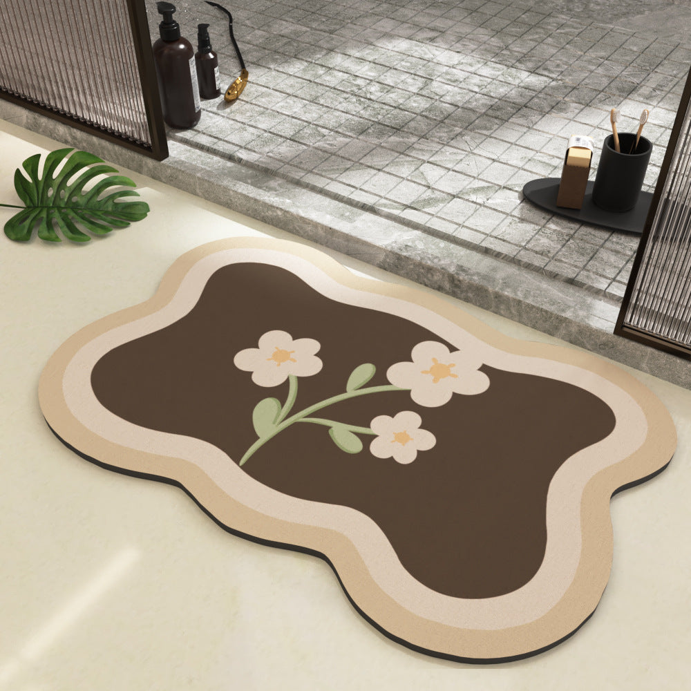 Tech Fabric Soft Bath Mat – Luxury Anti-Slip Bathroom Rug