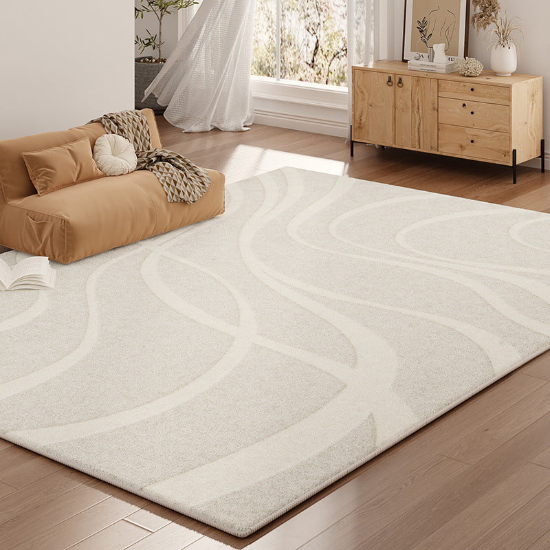 Solid Color Living Room Carpet – 2025 New Waterproof, Stain-Resistant
