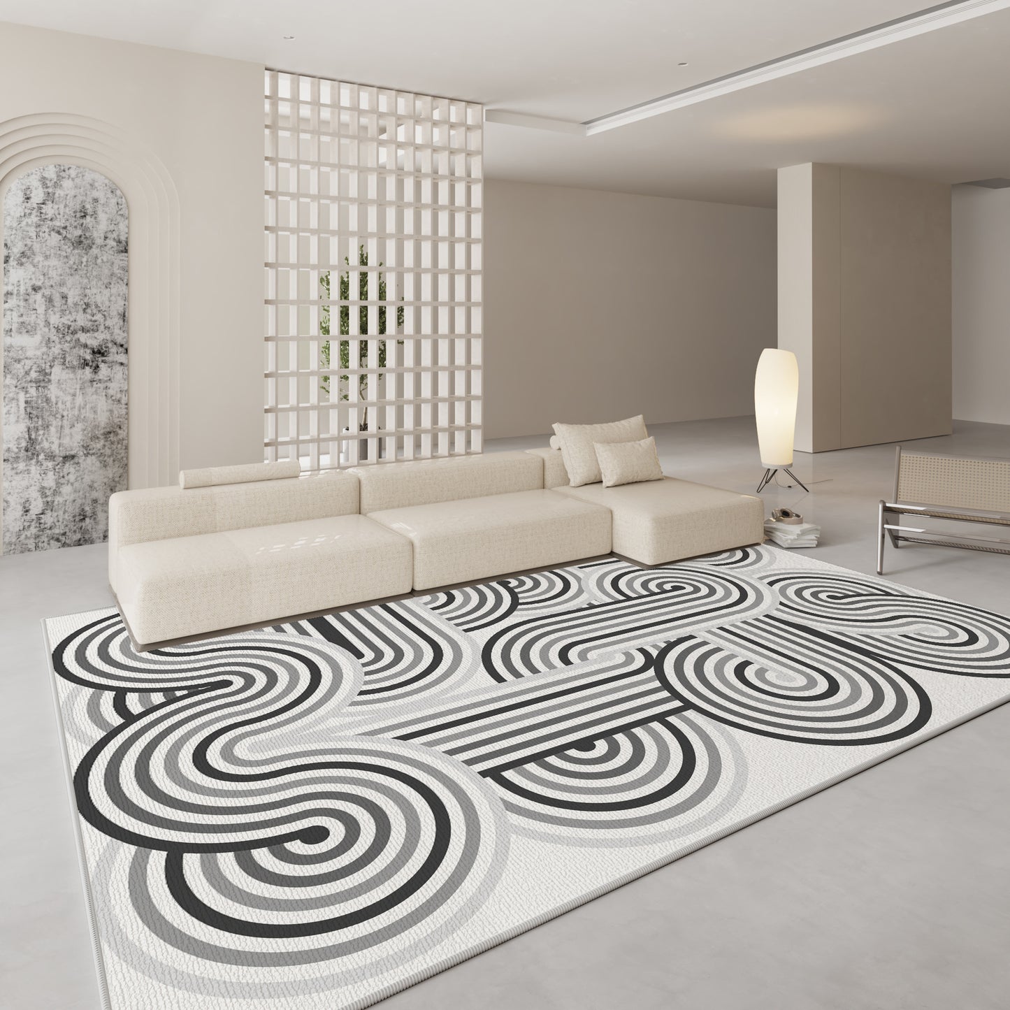 Cream-Style Back-Soft Living Room & Bedroom Carpet