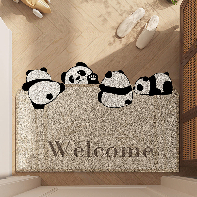 Durable Cartoon Entryway Mat – PVC Stain-Resistant & Cuttable Door Rug