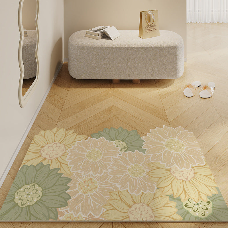 Fresh Leather Entryway Mat – Noise-Reducing, Washable, Customizable Door Mat