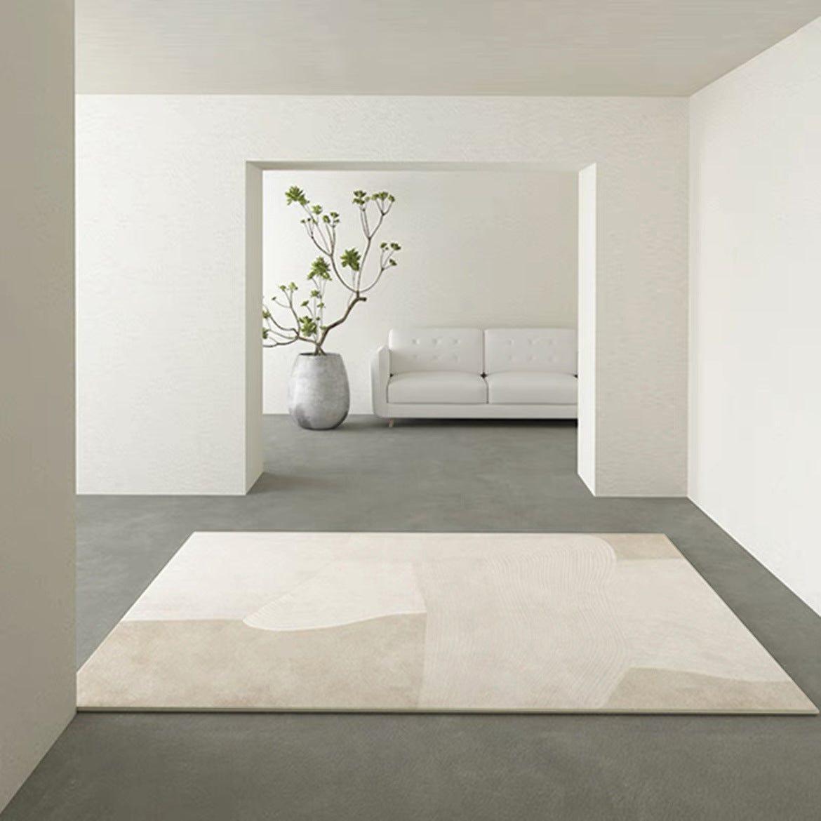Wabi-Sabi Loop Pile Rug – Luxe, Anti-Slip, Full Coverage
