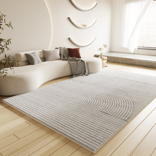 Luxury Line Geometric Rug – Wabi-Sabi Style for Living Room & Bedroom