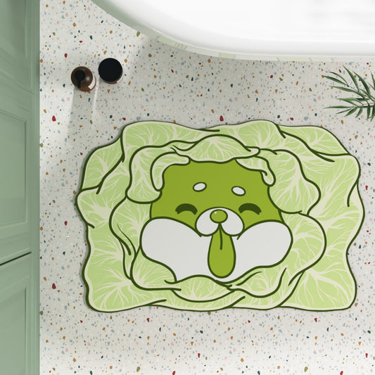 Technology Fabric Soft Bath Mat – Cartoon Non-Slip Bathroom Rug