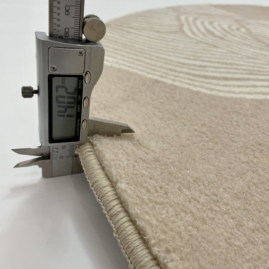 Wabi-Sabi Round Rug – Minimalist Japanese & Nordic Style for Living Room & Bedroom