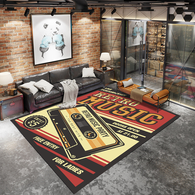 Industrial Style Rug – Vintage American Living Room & Garage Carpet