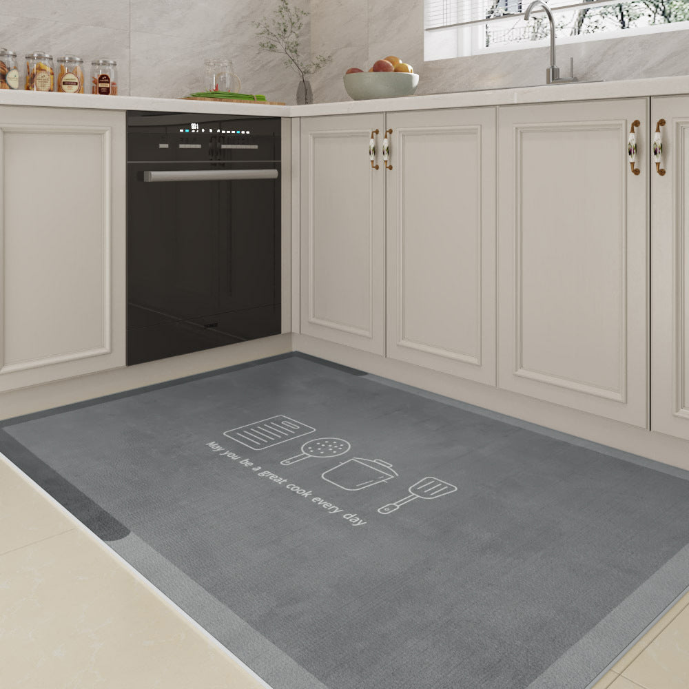Waterproof Kitchen Mat – Non-Slip Oil-Resistant PVC Floor Rug