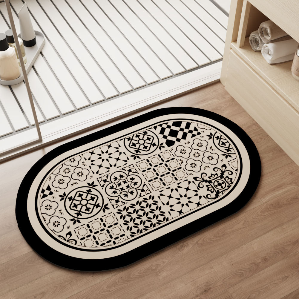 Quick-Dry Non-Slip Diatomaceous Earth Bath Mat – Super Absorbent & Anti-Skid
