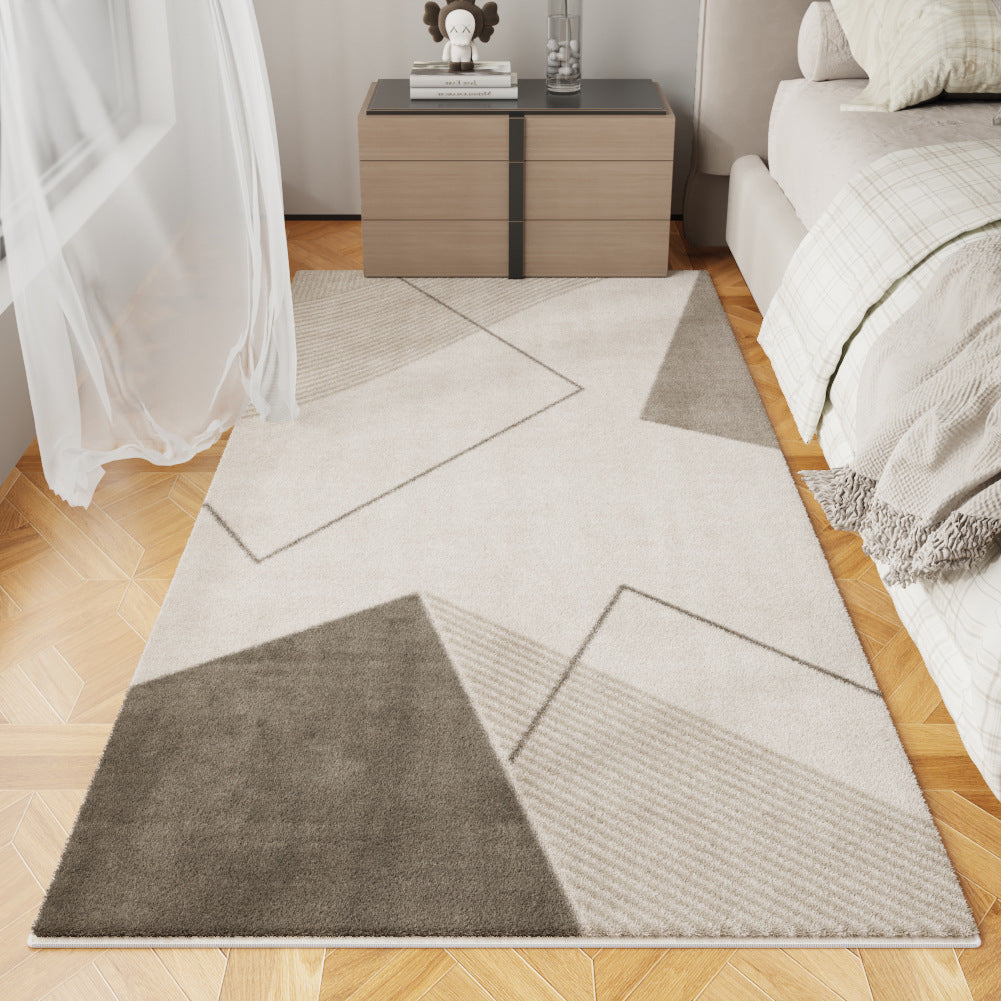 Cream Bedroom Bedside Rug – Luxe Vintage French Style Mat