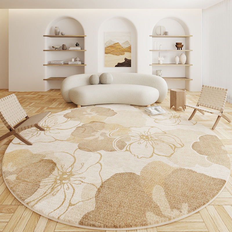 Eastern Wabi-Sabi round Carpet-Hot Cashmere Rug
