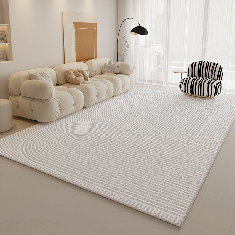 Minimalist Cream Plush Carpet – Waterproof & Anti-Stain