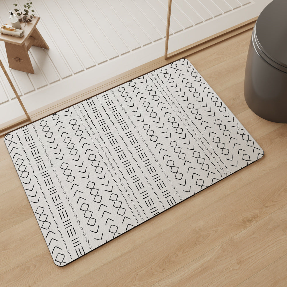 Quick-Dry Bathroom Mat – Absorbent Non-Slip Rug