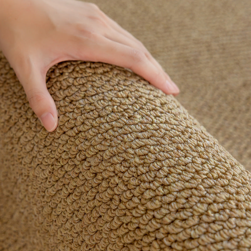 Cream-Colored Woven Bedroom Rug – Scratch-Resistant & Soundproof Carpet