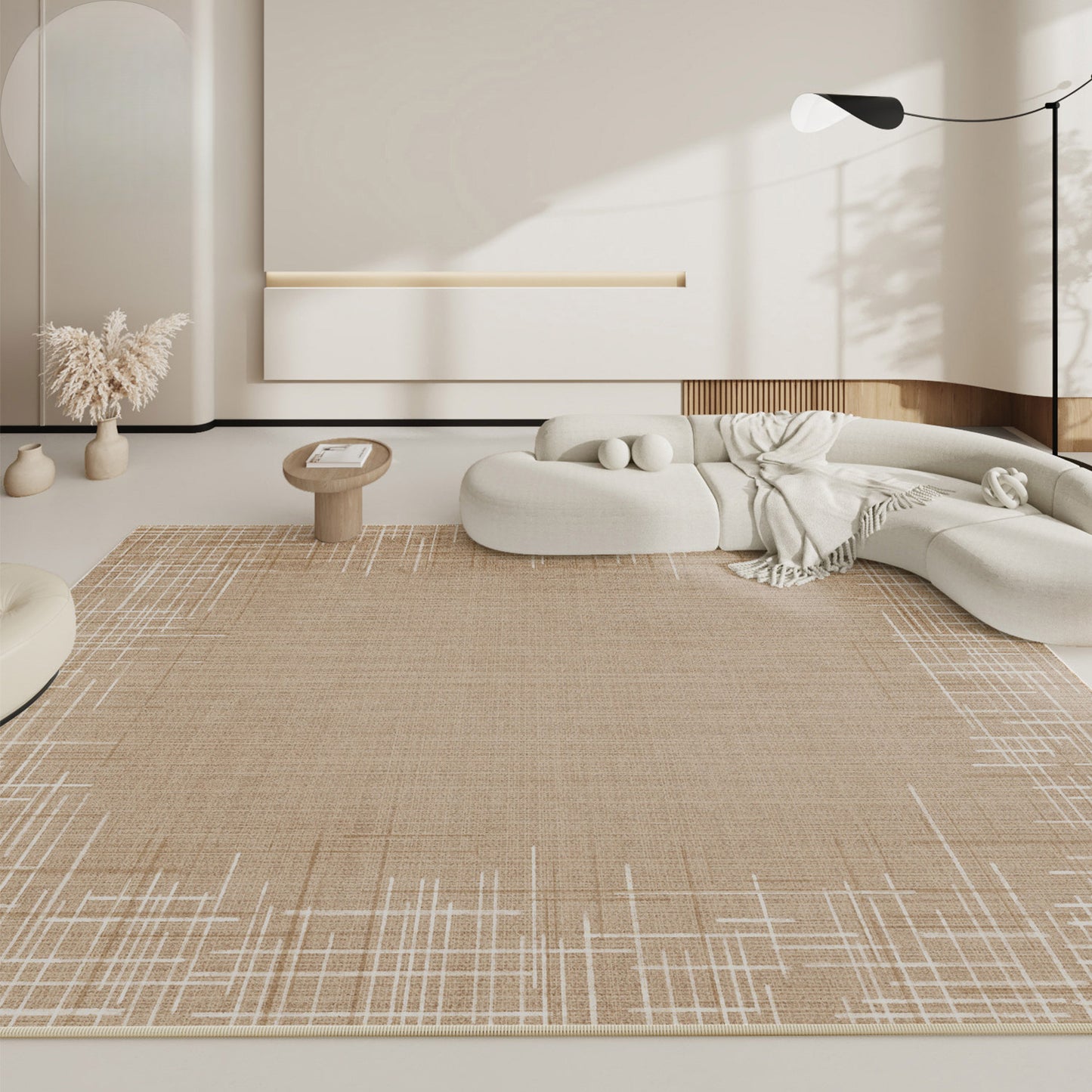Wabi-Sabi Linen Rug – Stain-Resistant, Minimalist Rug