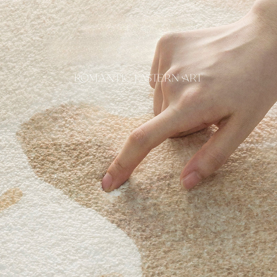 Wabi-Sabi Style Thickened Lambswool Rug - Living Room & Bedroom Carpet