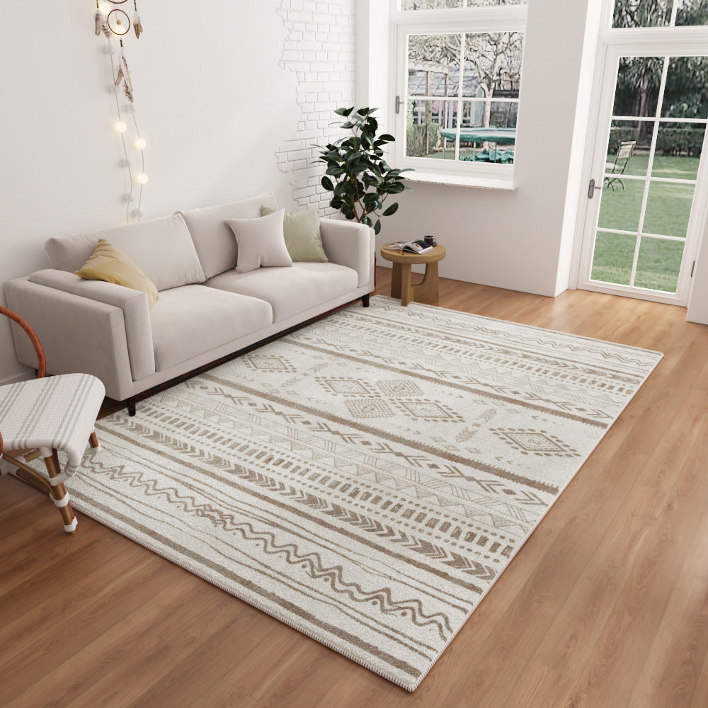 French Retro & Japanese Wabi-Sabi Rug – Nordic Luxury Lambswool Carpet