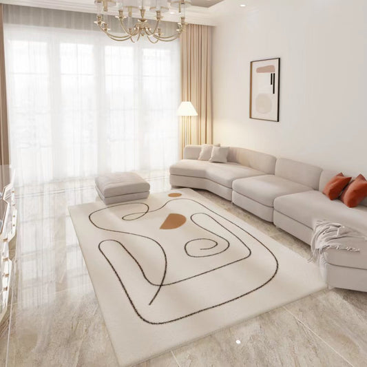 Japanese Style Living Room Carpet – Light Luxury Shabby Chic Bedroom Mat