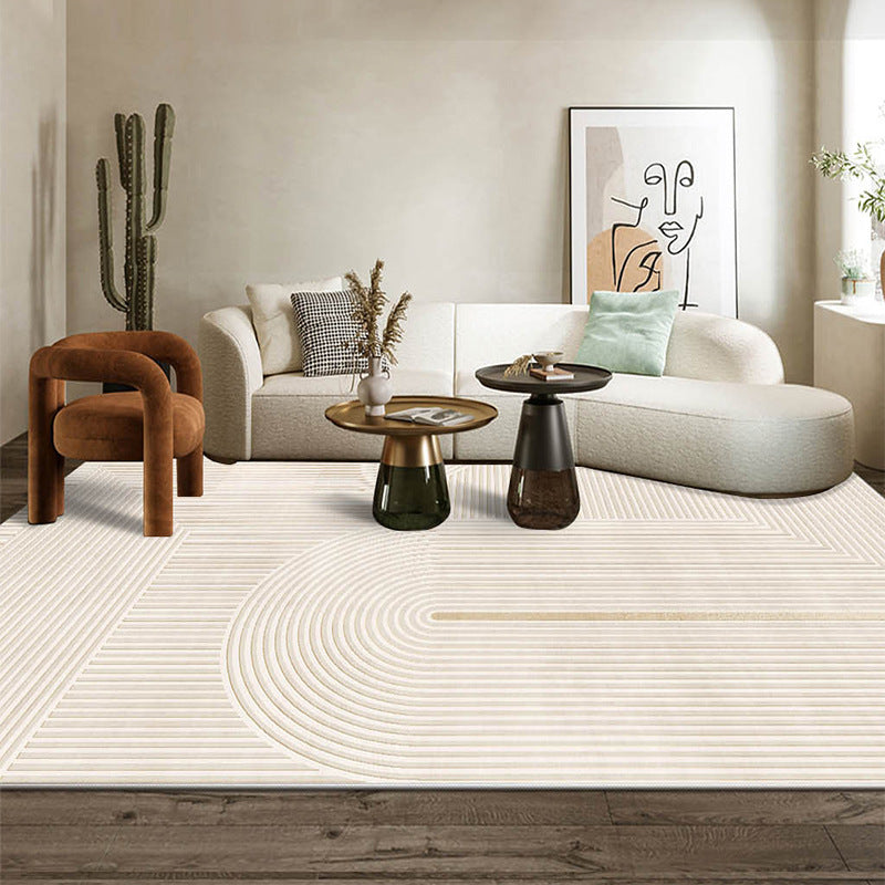 Luxury Line Geometric Rug – Wabi-Sabi Style for Living Room & Bedroom