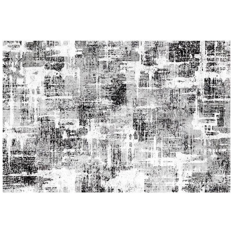 2025 Black Modern Rug – Waterproof, Low-Maintenance