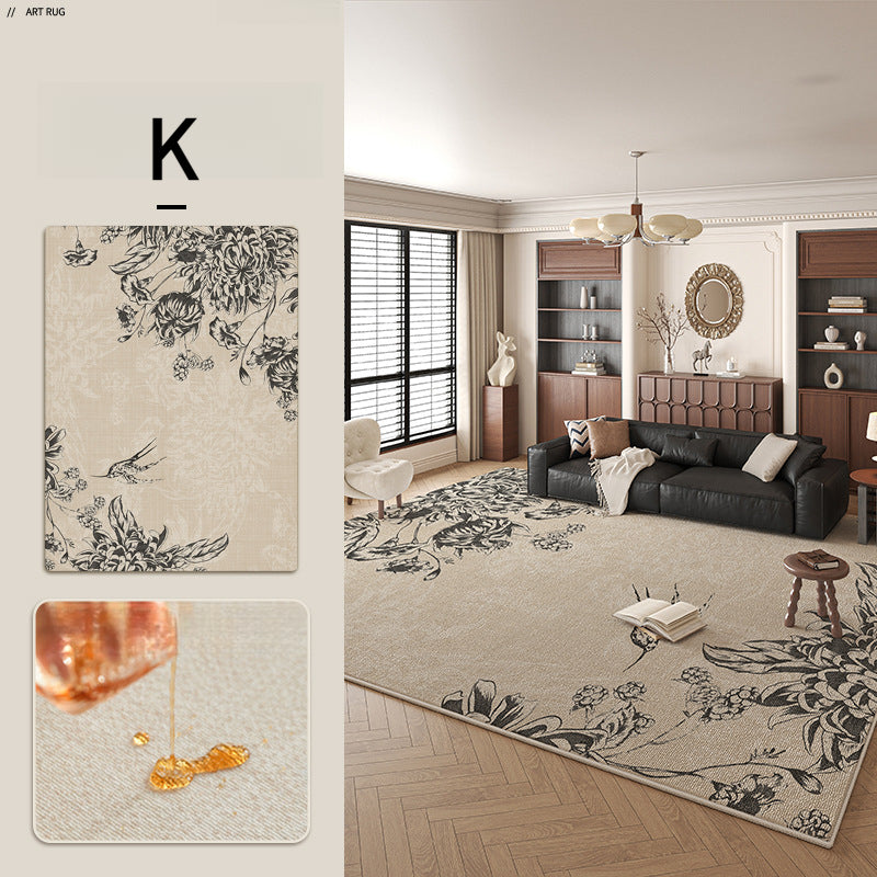2025 Vintage French Rug – Stain-Resistant, Luxe Rug