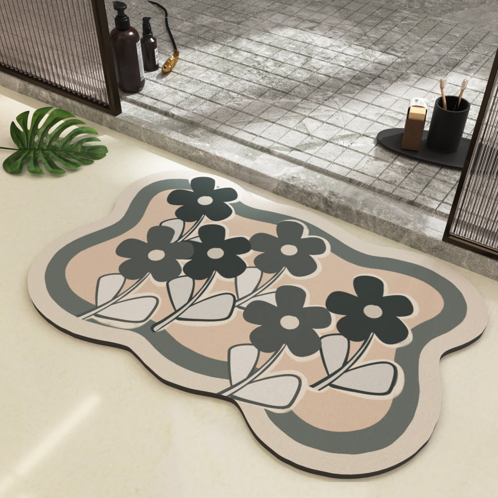 Tech Fabric Soft Bath Mat – Luxury Anti-Slip Bathroom Rug