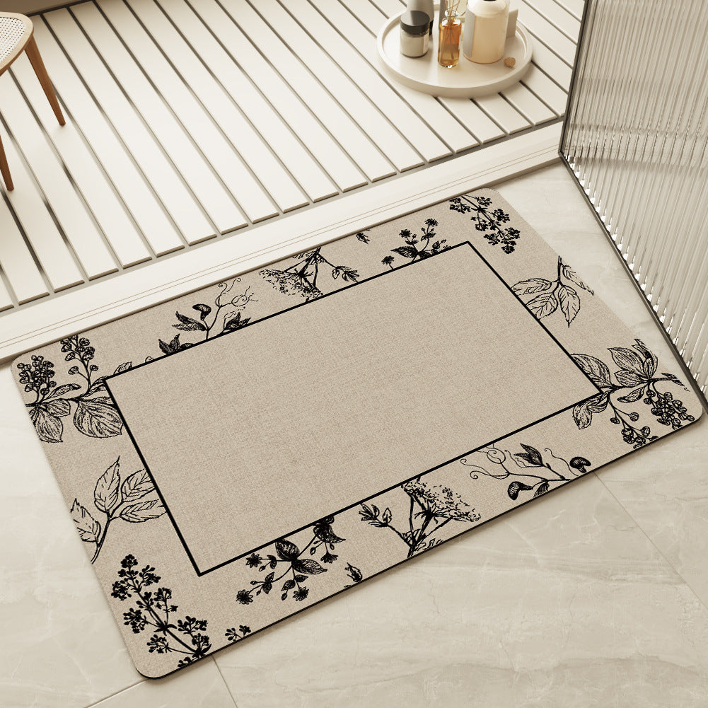 Bathroom Diatomite Mat – Super Absorbent, Anti-Slip