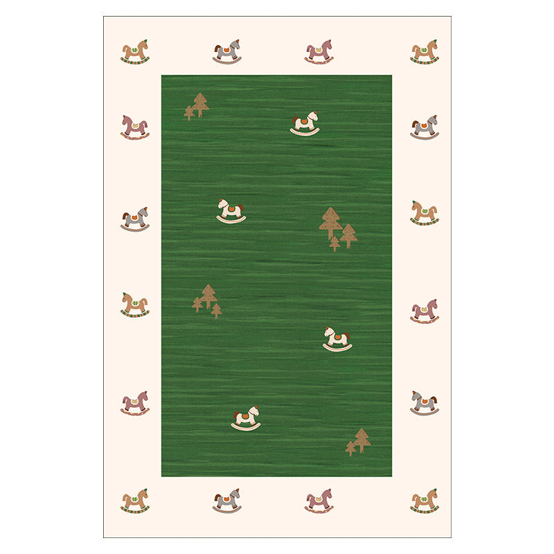 Soft Cartoon Faux Cashmere Rug – Cozy & Durable Kids' Bedroom Mat