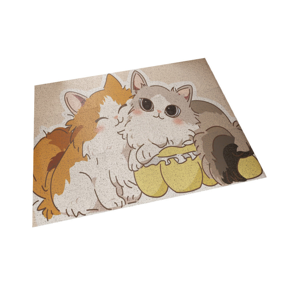 New Cartoon Entry Door Mat – DIY Customizable, Non-Slip, Dustproof, and Pet-Friendly