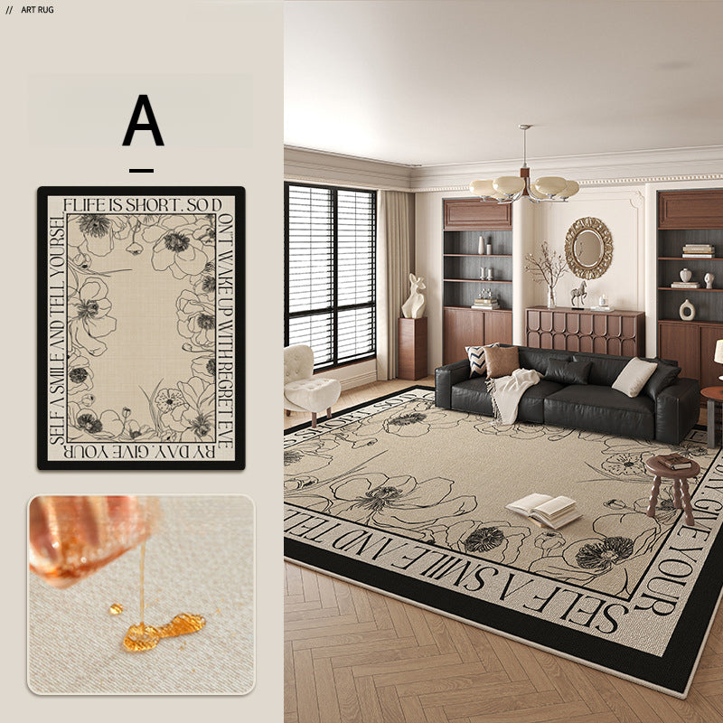 2025 Vintage French Rug – Stain-Resistant, Luxe Rug