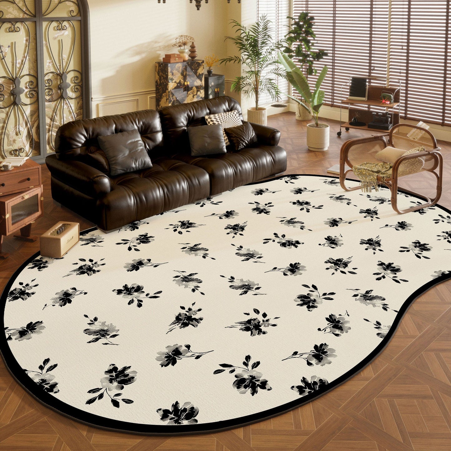 French Irregular Rug – Waterproof, Stain-Resistant, Luxe Rug