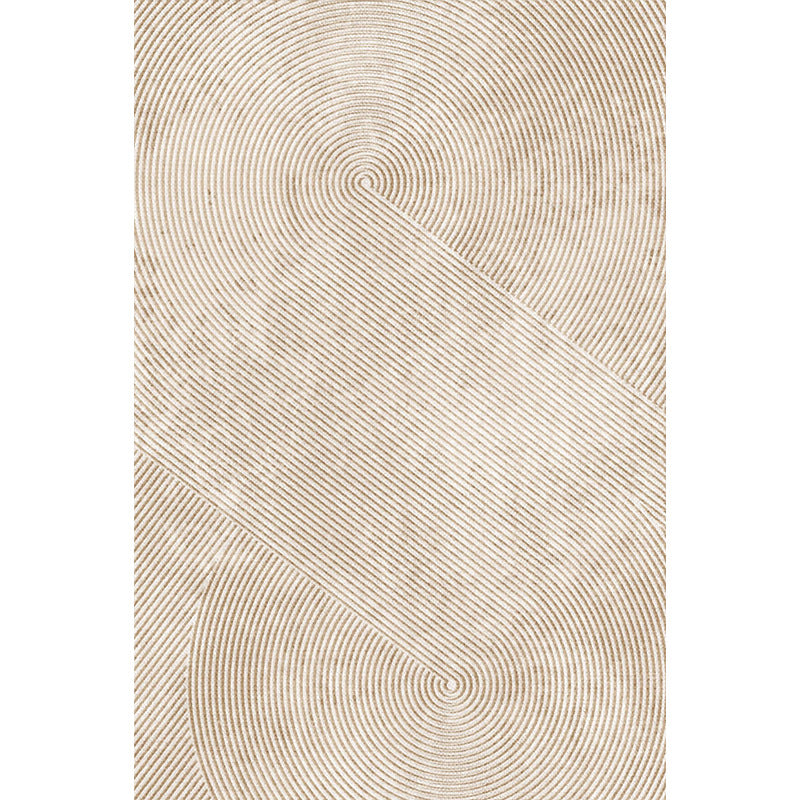 Full Coverage Cream-Colored Living Room Carpet – Silicone Non-Slip Bedroom Bedside Mat