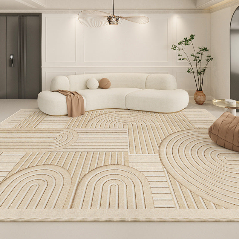 2025 New Cream Loop-Pile Rug – Waterproof & Modern