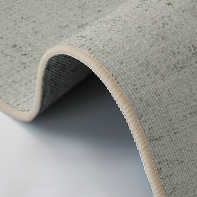 Solid Color Rug – Minimalist Japanese Wabi-Sabi Style for Living Room & Bedroom