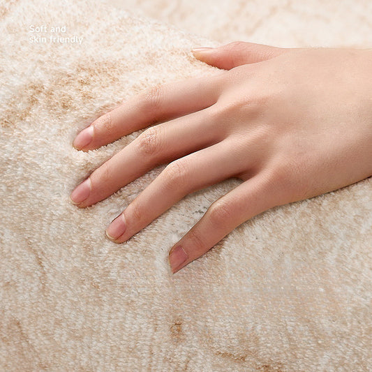2025 Cream Faux Cashmere Rug – Soft, Stain-Resistant