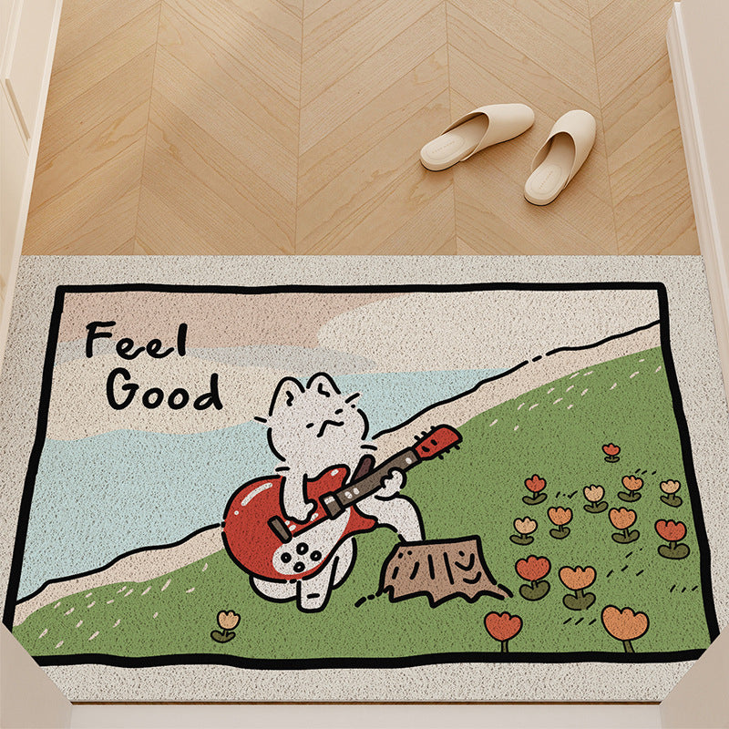 Cute Cartoon Entryway Rug – Non-Slip & Easy-Clean Doormat
