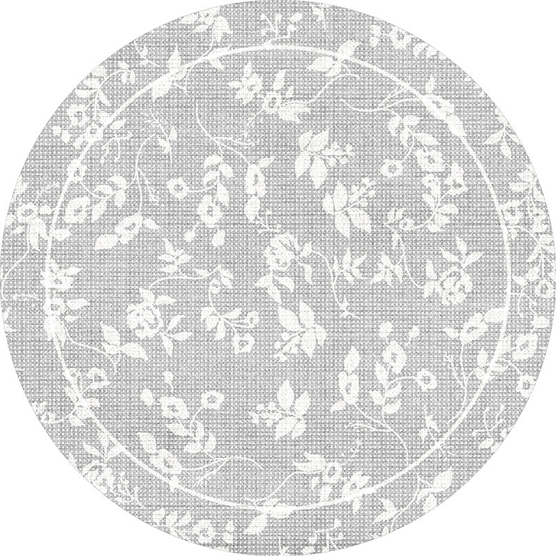 Round Lambswool Rug – Minimalist Carpet for Living Room, Study & Bedroom