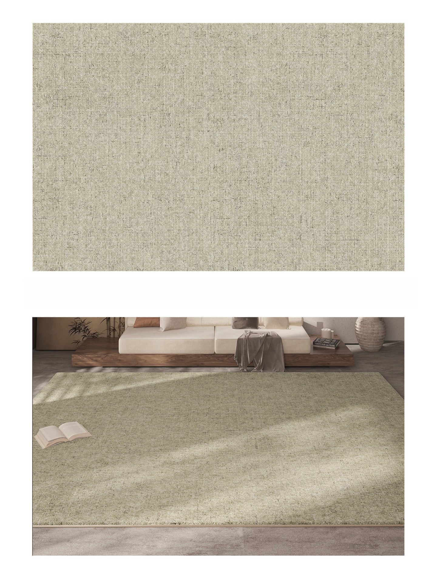 2025 New Wabi-Sabi Plush Carpet – Luxury Waterproof & Easy-Clean Rug